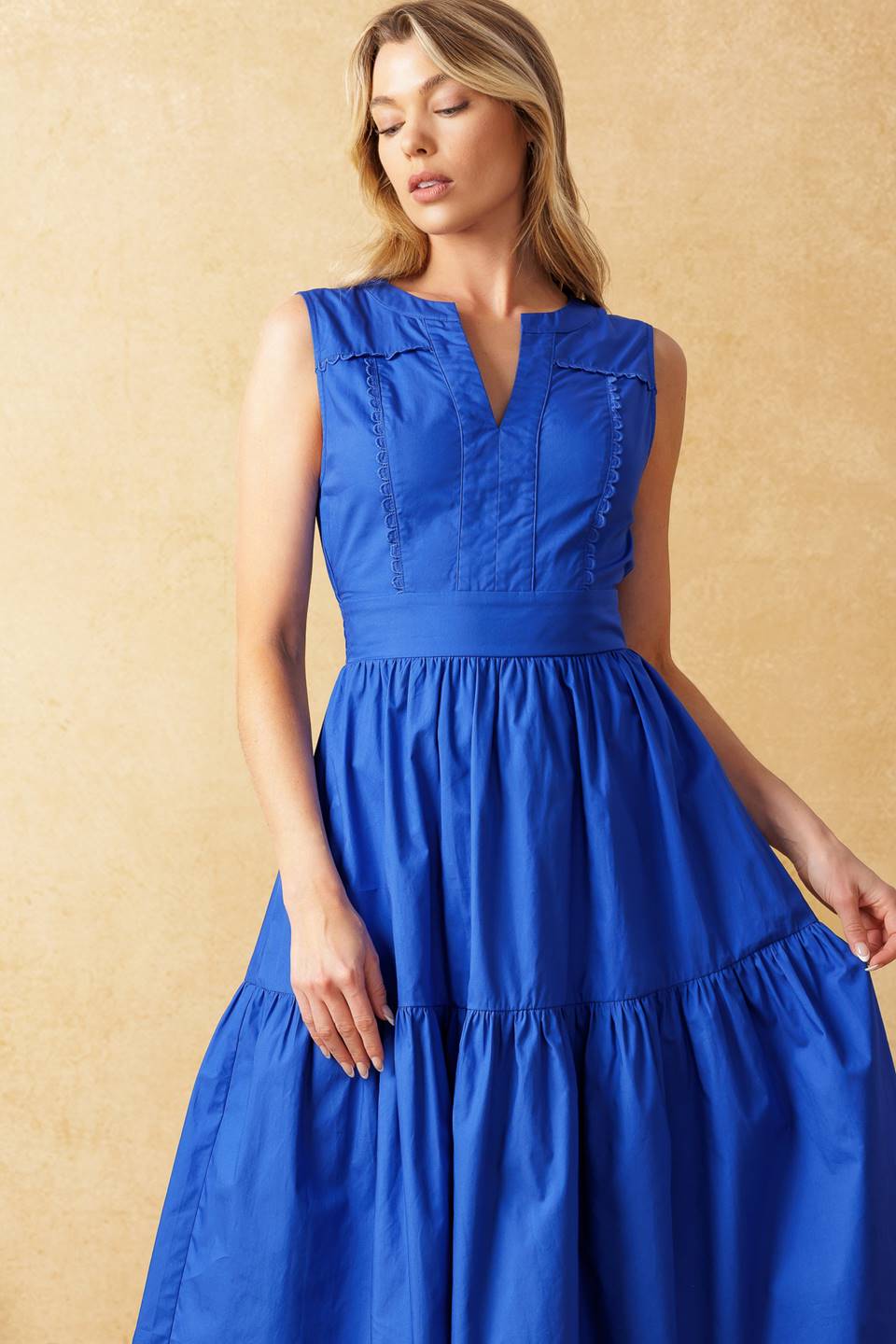 MYSTIC MIRAGE WOVEN MIDI DRESS Flying Tomato